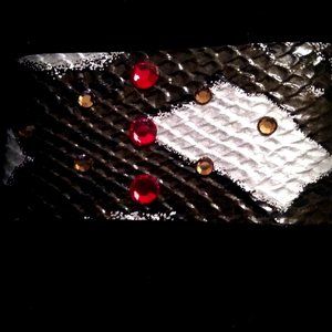 Snake Skin Leather Wrist Band